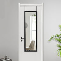 Black Framed Door Mount Mirror