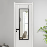 Black Framed Door Mount Mirror