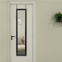 Black Framed Door Mount Mirror