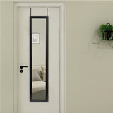 Black Framed Door Mount Mirror