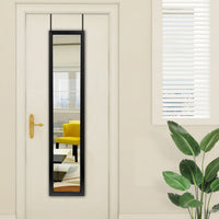 Black Framed Door Mount Mirror