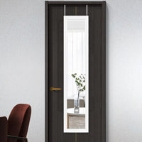White Framed Door Mount Mirror
