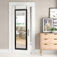 Black Framed Door Mount Mirror