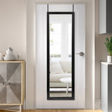 Black Framed Door Mount Mirror