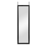 Black Framed Door Mount Mirror