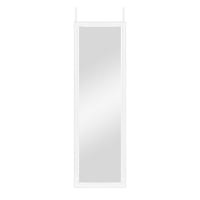 White Framed Door Mount Mirror