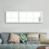 Thick Border White Wall Mirror