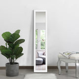 Thick Border White Wall Mirror