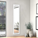 Thick Border White Wall Mirror