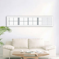 Thick Border White Wall Mirror