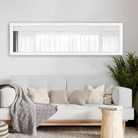 Thick Border White Wall Mirror