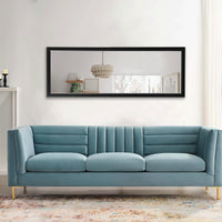 Thick Border Black Full Length Mirror