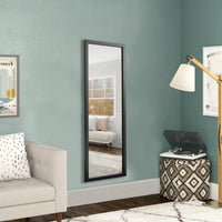 Thick Border Black Full Length Mirror