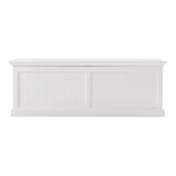 Classic White Paneled Storage Chest