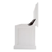 Classic White Paneled Storage Chest