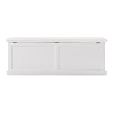 Classic White Paneled Storage Chest