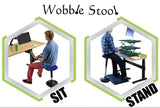 Black Tall Swivel Active Balance Chair
