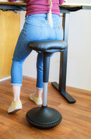Black Tall Triangle Seat Swivel Active Balance Chair