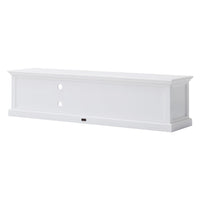 71" Classic White Entertainment Unit with Two Drawers