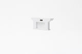 Classic White Two Hook Hanging Coat Rack