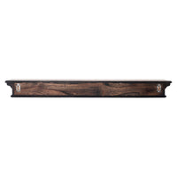 47" Black Wash EL Floating Wall Shelf