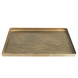 Jumbo Gold Metal Rectangular Tray