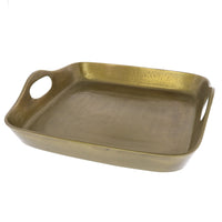 Jumbo Gold Cast Iron Serving Tray