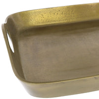 Jumbo Gold Cast Iron Serving Tray