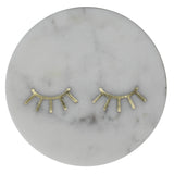 Lashes Inlay Marble Serving Tray