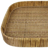 Jumbo Braided Bamboo Square Tray