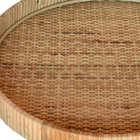 Jumbo Braided Bamboo Round Tray