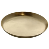 Round Gold Metal Serving Tray