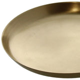 Round Gold Metal Serving Tray