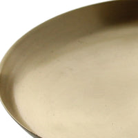 Round Gold Metal Serving Tray