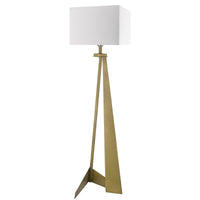 Stratos 1-Light Aged Brass Floor Lamp