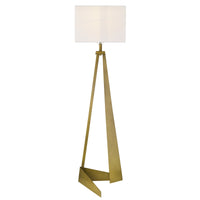 Stratos 1-Light Aged Brass Floor Lamp
