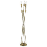 Perret 6-Light Aged Brass Floor Lamp