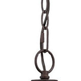 Antique Bronze Round White Glass Hanging Light
