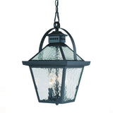 Bay Street 3-Light Matte Black Hanging light