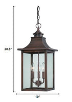 St. Charles 3-Light Acopper Patina Hanging Light