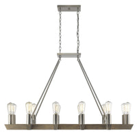 Finnick 12-Light Satin Nickel Chandelier