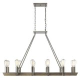 Finnick 12-Light Satin Nickel Chandelier