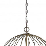 Aria 6-Light Oil-Rubbed Bronze Globe Pendant With Mother Of Pearl Accents