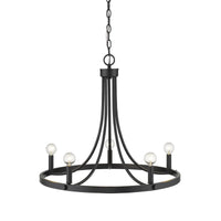 Sawyer 5-Light Matte Black Chandelier