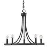 Sawyer 5-Light Matte Black Chandelier