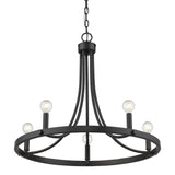 Sawyer 5-Light Matte Black Chandelier