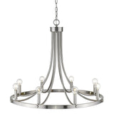 Sawyer 8-Light Satin Nickel Chandelier