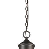 Colby 1-Light Oil-Rubbed Bronze Pendant With Raw Brass Interior Shade