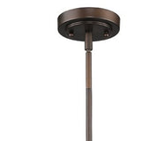 Antique Bronze Hanging Light with Dome Shade