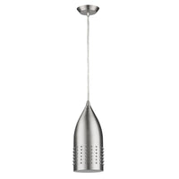 Silver Hanging Light with Glass Studs